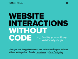 Design Interactions Without Code - Webflow